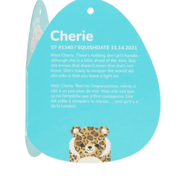 Squishmallows™ 7.5” Cherie the Prehistoric Saber-toothed Tiger - Picture 5 of 5
